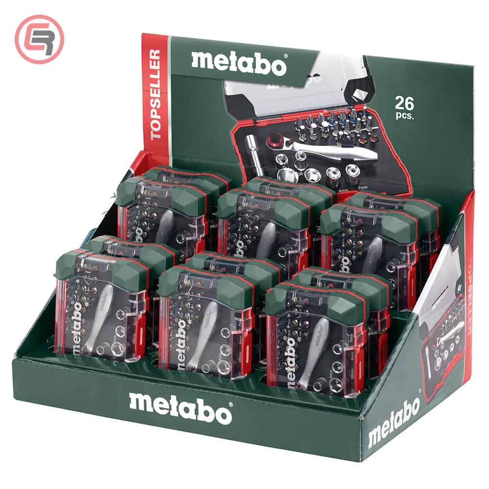 Metabo Set Bitova i Nasadnih Ključeva + Račna 26 dijelni SP - 626701000 slika 2