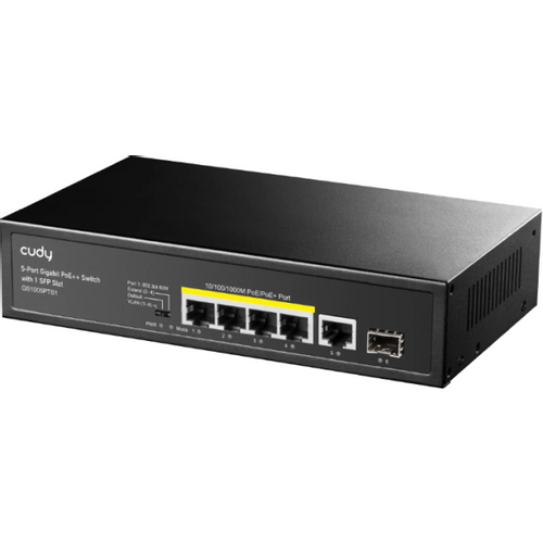 Cudy GS1005PTS1 5-Port 10/100/1000M Gigabit 4PoE+ 1RJ45 Switch with 1 SFP Slot slika 7