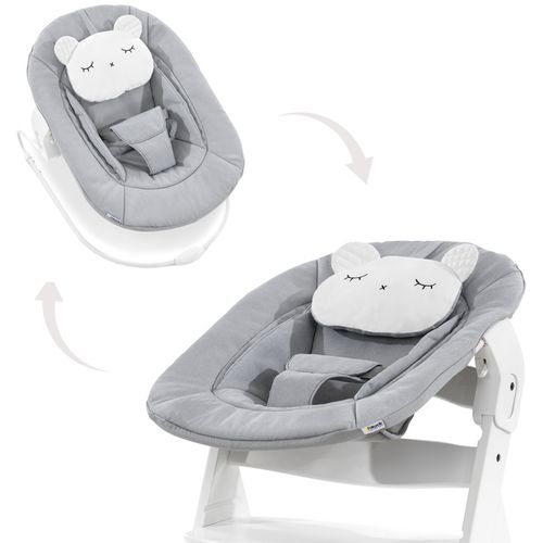 Hauck ležaljka Alpha 2u1 - pastel bear light grey  slika 1