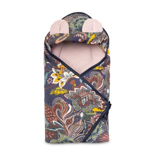 Waffle carry-cot deka za povijanje – boho prašnjava ruža