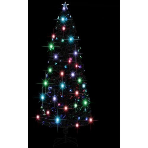 Umjetno božićno drvce sa stalkom LED 240 cm optička vlakna slika 9