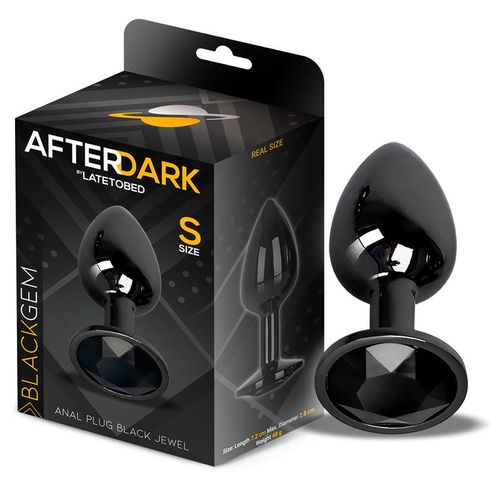 Afterdark Aluminium Blackgem Butt Plug S/M/L slika 1