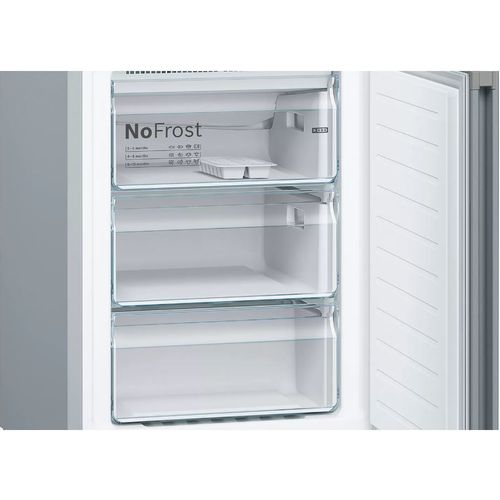 Bosch KGN39VLEB  Serie | 4 Frižider sa zamrzivačem dole, No Frost, visina 203 cm, širina 60 cm, INOX slika 6