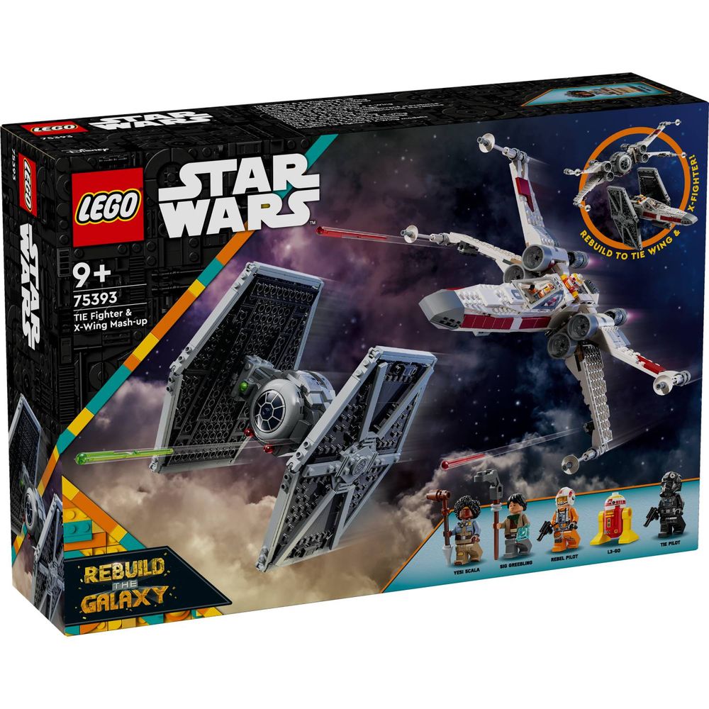LEGO 75393 Mashup of TIE Fighter & X-Wing slika 1