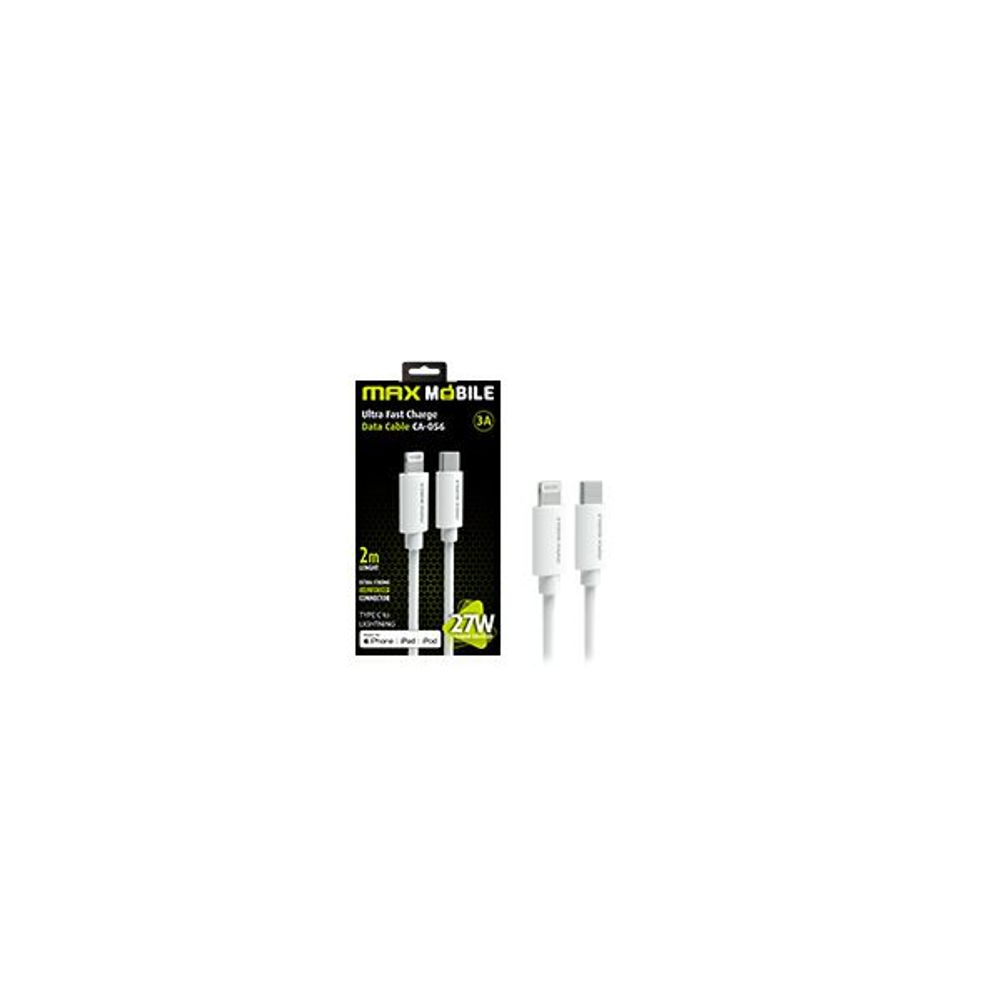 MAXMOBILE DATA KABEL I-PHONE LIGHTNING-TYPE C PD 3A, MFI Apple CA-056 2m bijeli slika 2