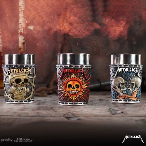 NEMESIS NOW METALLICA SHOT GLASS SET 8.5CM slika 8