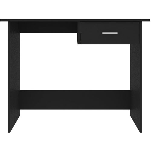 Radni stol crni 100 x 50 x 76 cm od iverice slika 15