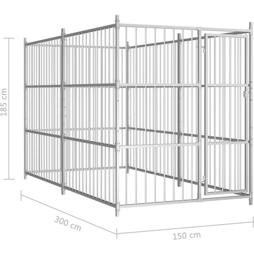 Vanjski kavez za pse 300 x 150 x 185 cm slika 15