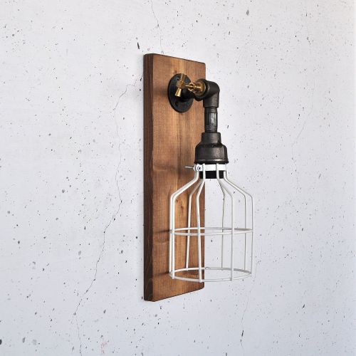 Pp172 Wooden
Black Wall Lamp slika 2