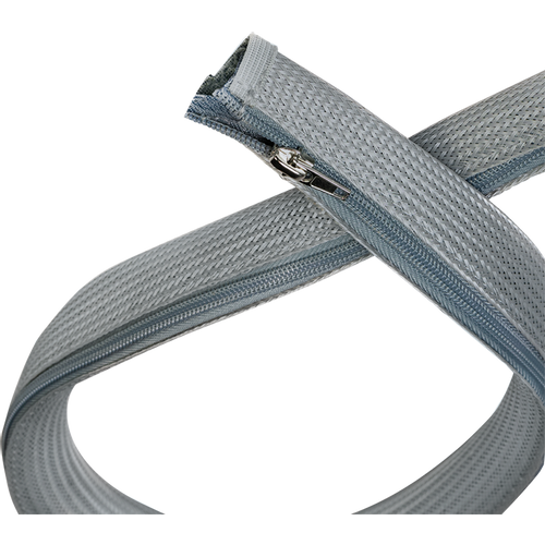 LogiLink  fleksibilna zaštita za kablove sa rajfešlusom 1m x 30mm siva slika 4