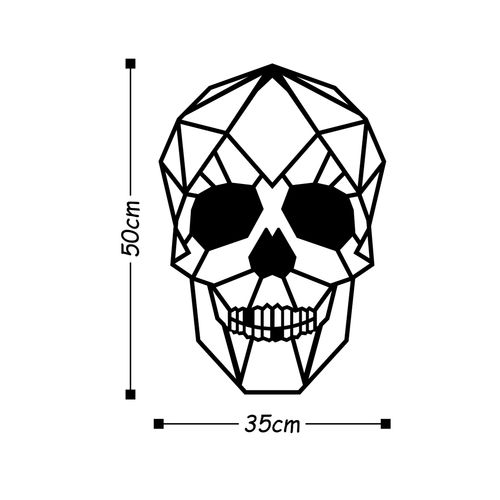 Wallity Metalna zidna dekoracija, Skull slika 3