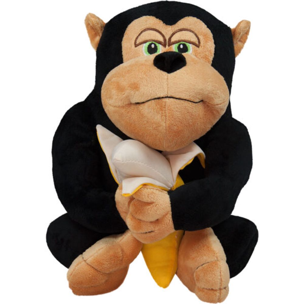 AMEK Plišana igračka Majmun sa bananom 35cm, Crni slika 1