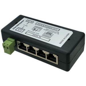 POE-INJ-4xRJ45 Gembird 4CH Pasivni prolazni POE injector,  for IP Network Camera Ubiquiti and MikroT