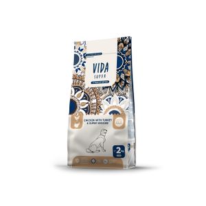 VIDA SUPER Suva hrana za odrasle pse srednjih i velikih rasa od piletine sa ćuretinom i super veggies, 2 kg