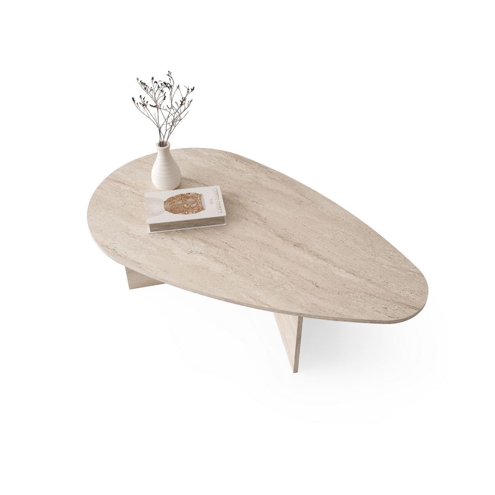 Sto za kafu Flap - 9542, tekstura travertine kamena slika 4