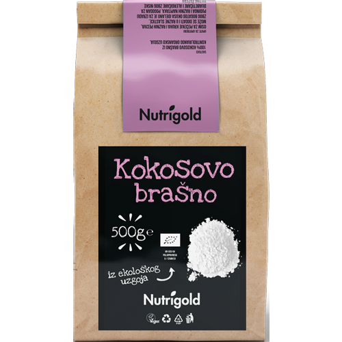 Nutrigold Kokosovo brašno - Organsko 500g  slika 1