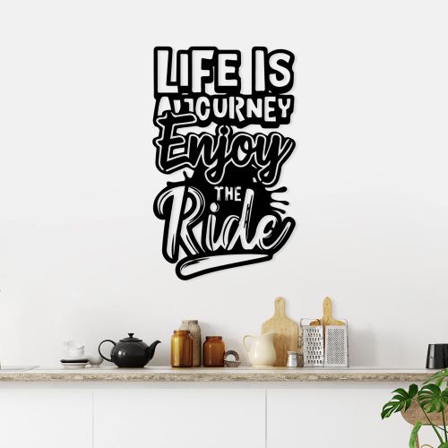 Wallity Metalna zidna dekoracija, Lıfe Is A Journey Enjoy The Ride slika 2