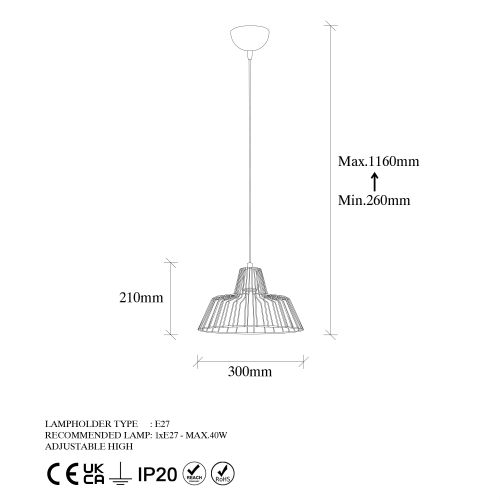 Opviq Luster, 942FLG1446 slika 8