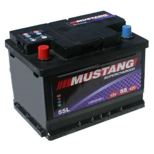 Akumulator MUSTANG Supercharged 12 V 55 Ah +L slika 1