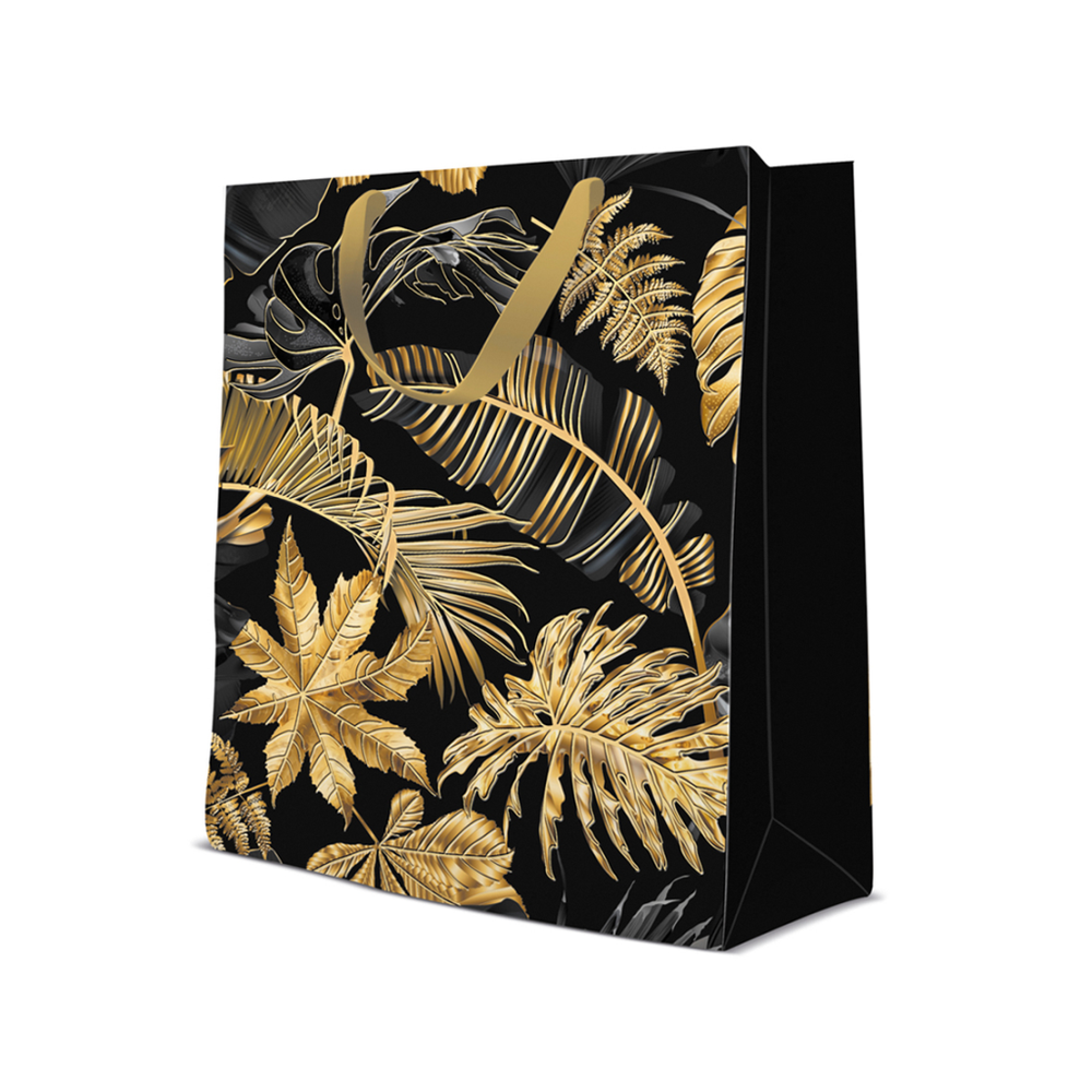 Ukrasna vrećica Gold Leaves 26,5x13x33,5 cm slika 1