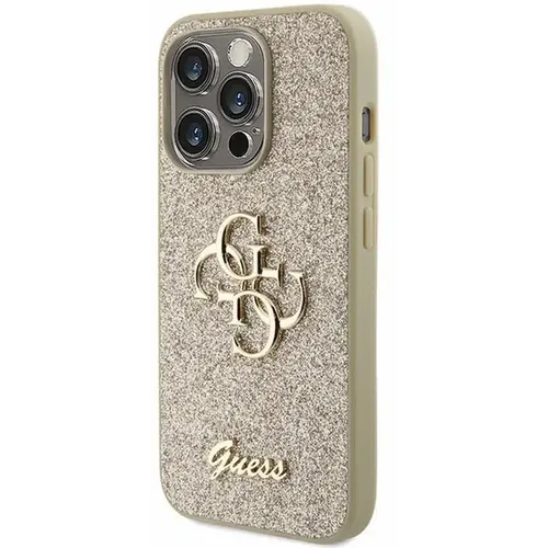 Original GUESS Hardcase GUHCP15XHG4SGD futrola za iPhone 15 PRO MAX (Fixed Glitter Big 4G / gold) slika 3