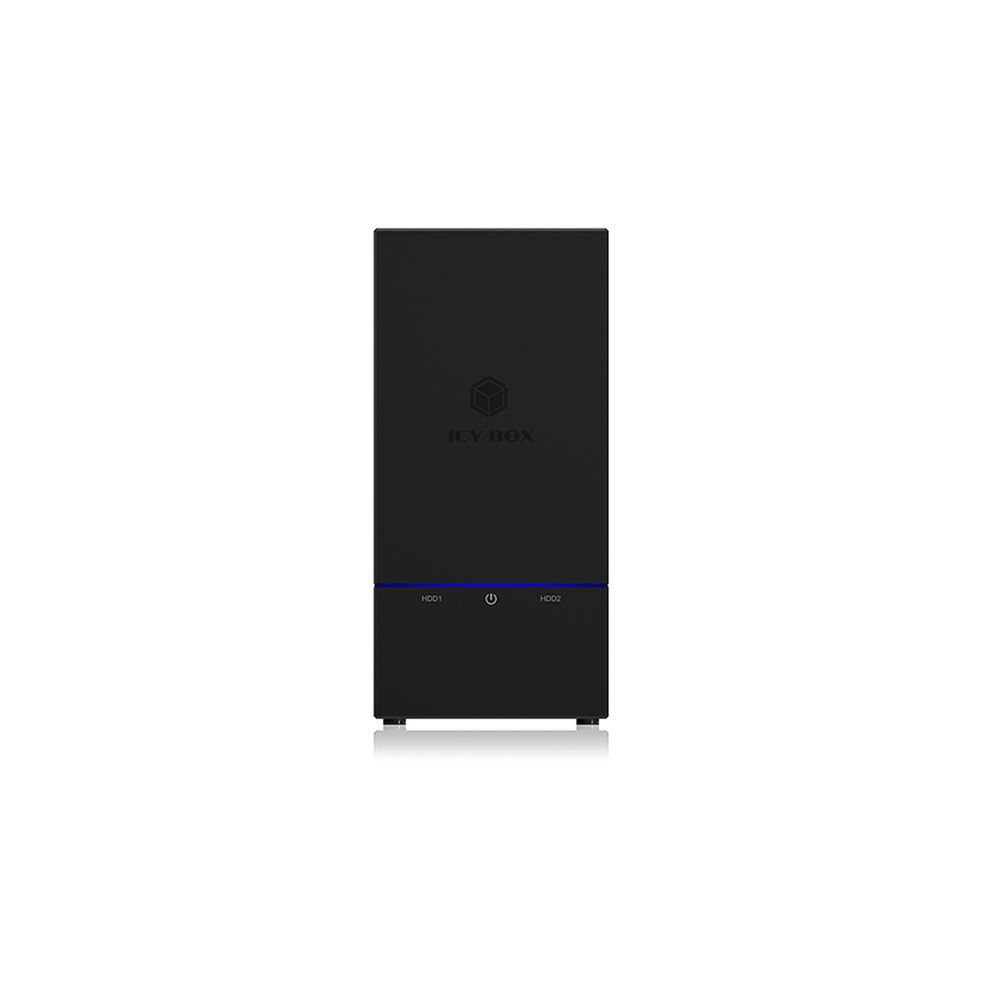 Eksterno kućište ICY BOX IB-RD3621-C31, 2x 3.5" SATA HDD, USB-C 3.1 Gen 2, RAID 0/1, single, large, crno slika 3