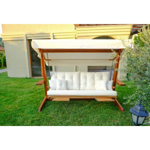 Luna Deluxe 2600 - Bež Prirodni Trostruki Ljuljački Stolac
