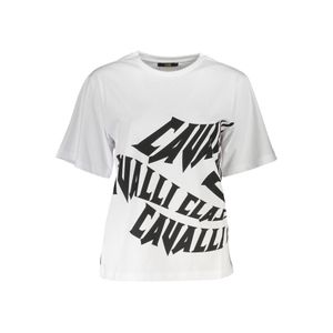 CAVALLI CLASS T-SHIRT SHORT SLEEVE WOMAN WHITE