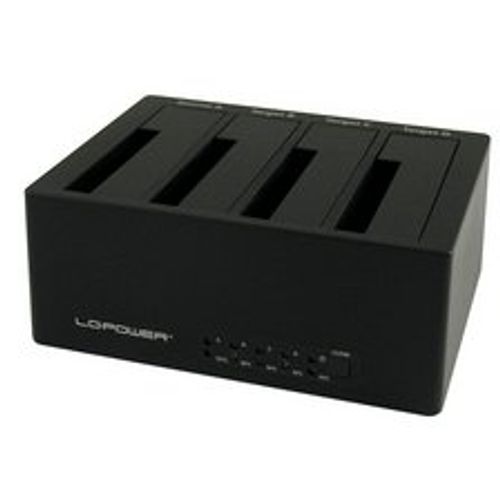 HDD DOCKING LC-DOCK-U3-4B USB3.0/eSATA 4x HDD/SSD Black slika 1