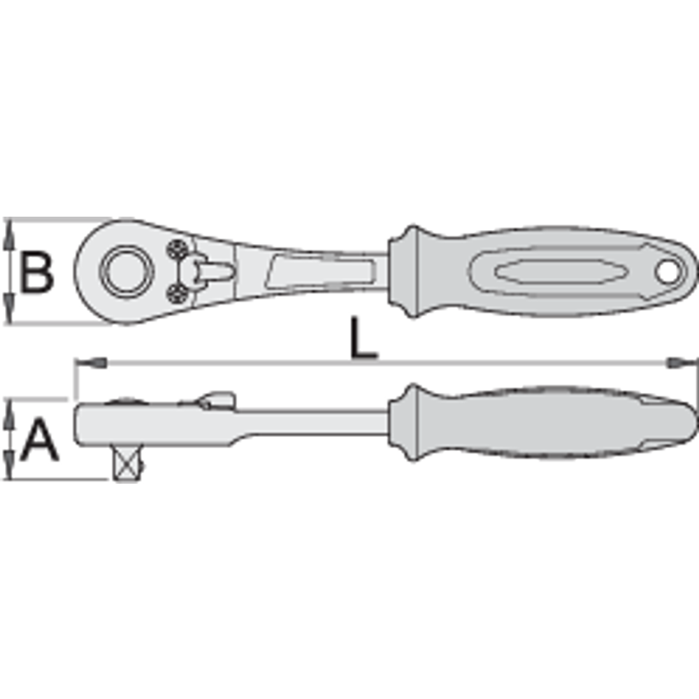 Unior Račna dvosmjerna 1/2" 190.1/1ABI - Premium Alat za Profesionalce slika 2
