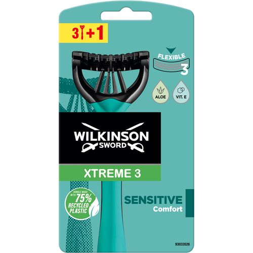 Wilkinson brijač Xtreme3 sensitive jednok. 3+1 gratis slika 1