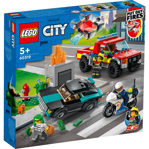 Lego Vatrogasna akcija i policijska potjera, LEGO City - Vatrog. akcija i policijska potjera slika 1