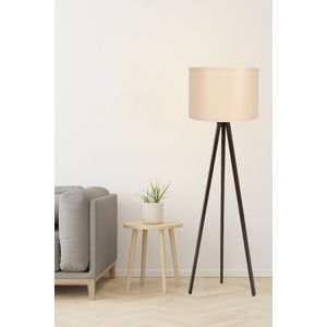 Podna lampa "101" boje krem i orahovina