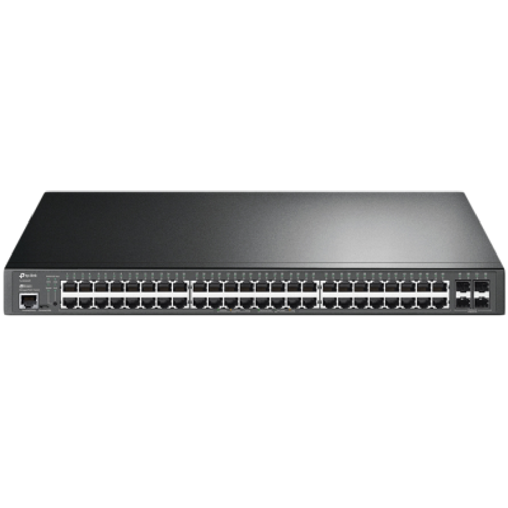 TP-Link SG3452P Omada 52-Port Gigabit L2+ Managed Switch with 48-Port PoE+, 48×Gigabit 802.3af/at PoE+ ports and 4×Gigabit SFP slots, 384 W total PoE budget,SDN, Omada app, Static Routing,VLAN,ACL,QoS, IGMP Snooping, ERPS, Zero-Touch Provisioning slika 1