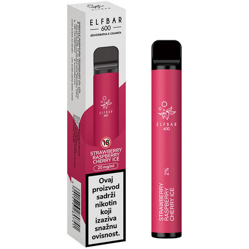 ELFBAR 600 Strawberry Raspberry Cherry Ice slika 1