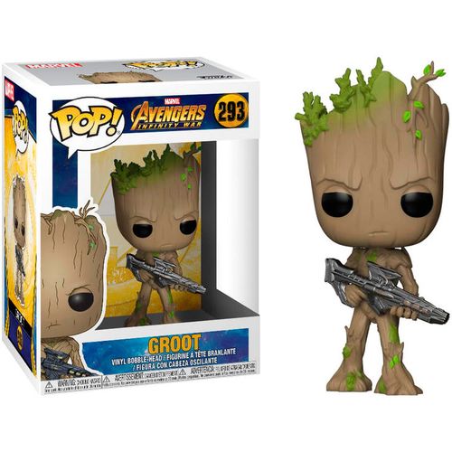 POP figure Marvel Avengers Infinity War Teen Groot with Gun slika 1