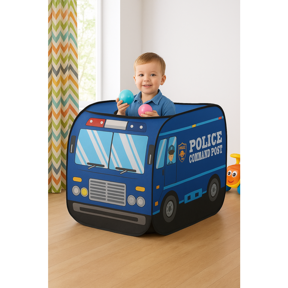 Dječiji bazen za igru Police Car sa 50 loptica, 110×70×70cm slika 2