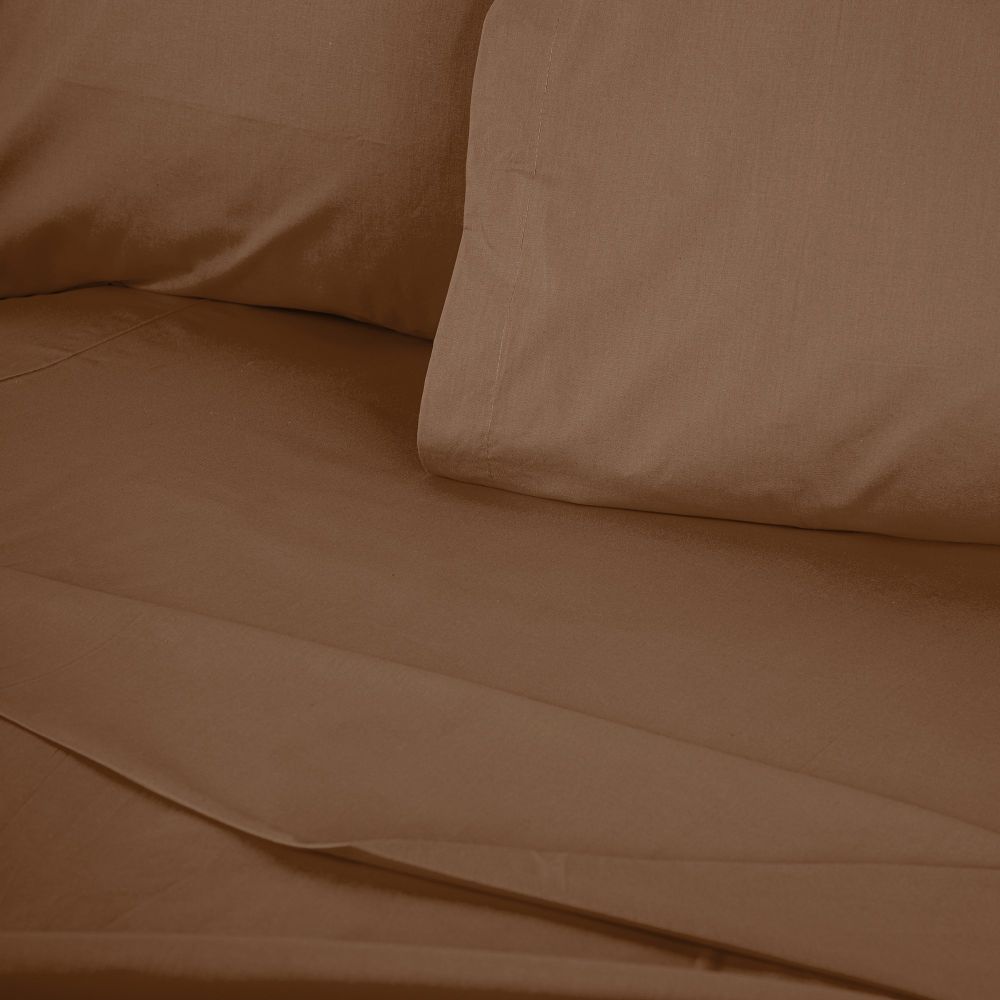 Ranforce king fitted sheet (FR) (IT) (ES) (DE) Tonne Brune - 85, colour: brown slika 3