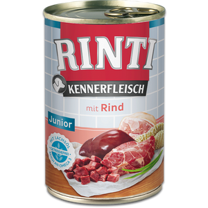 RINTI Kennerfleisch Junior mit Rind, hrana za pse, za štence, junior s govedinom, 400 g