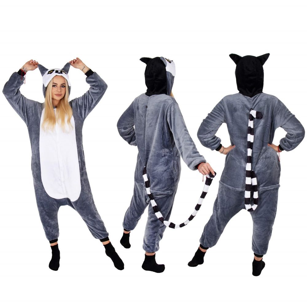 Kigurumi pidžama lemur slika 4