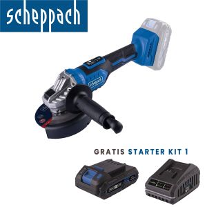Scheppach aku ugaona kutna brusilica Brushless sa baterijom i punjačem IXES BC-AG125-X