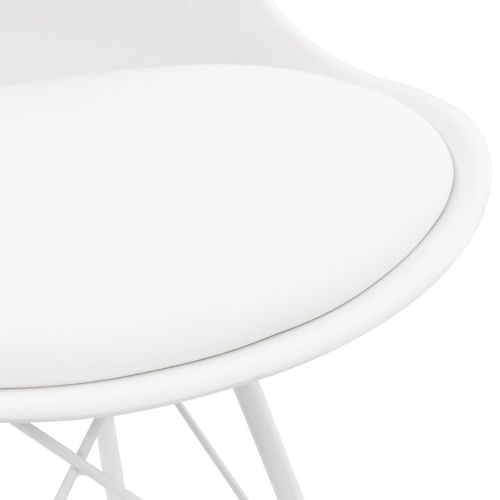 Blagovaonske stolice od umjetne kože 6 kom bijele slika 38