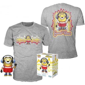 Set figure POP &#38; Tee Minions Banana Metallic Exclusive