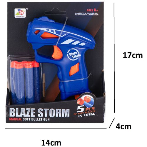 Pištolj Blaze Storm s mekim mecima 5 komada slika 2