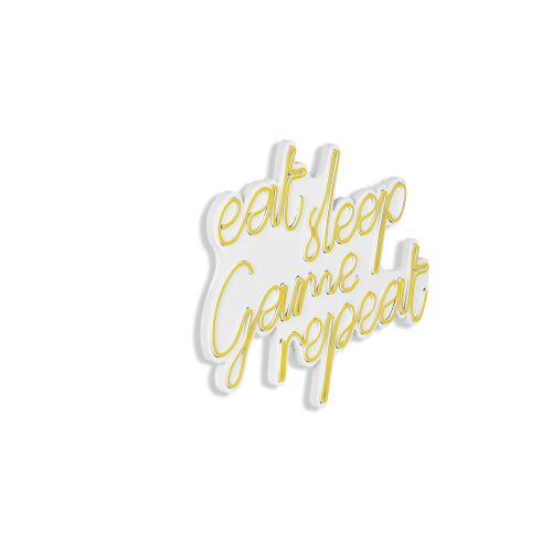 Wallity Ukrasna plastična LED rasvjeta, eat sleep game repeat - Yellow slika 16