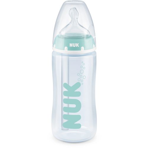 NUK plastična bočica s  pokazivačem temperature, 300 ml, silikon 10216293 slika 1