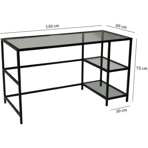 Master Çalışma Masası / 130x60cm M101 Black Study Desk slika 10