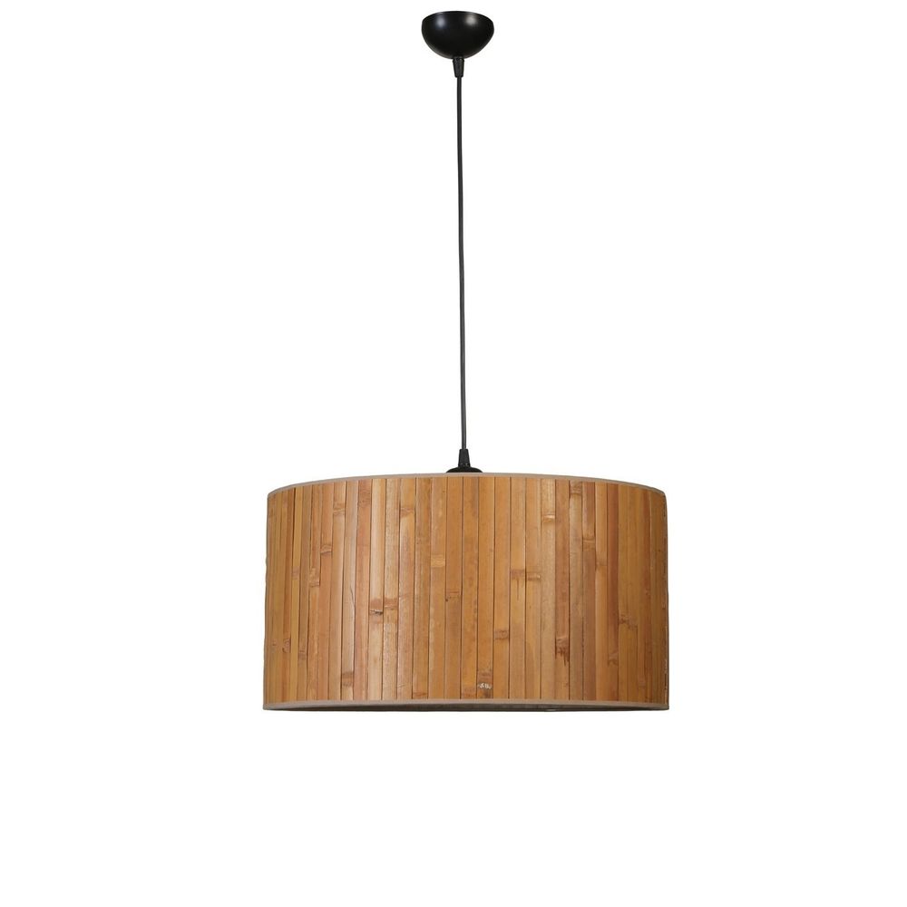 Bambu 01 Abajurlu Tekli Sarkıt Avize - Orah/Black slika 3