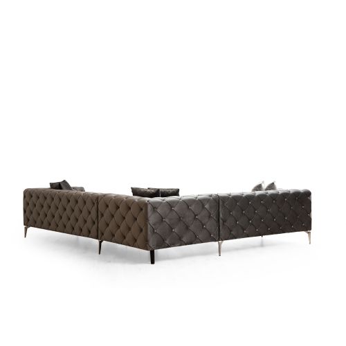 Atelier Del Sofa Kutna garnitura, Antracit, Como Right -Anthracite slika 5