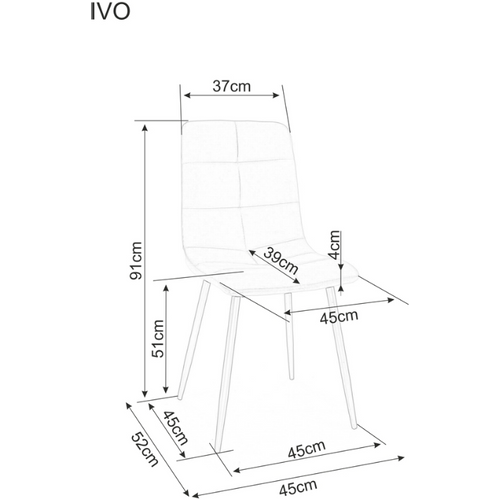 Stolica IVO - Tkanina slika 2